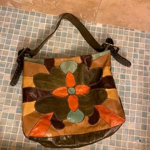 Sabina boho leather purse